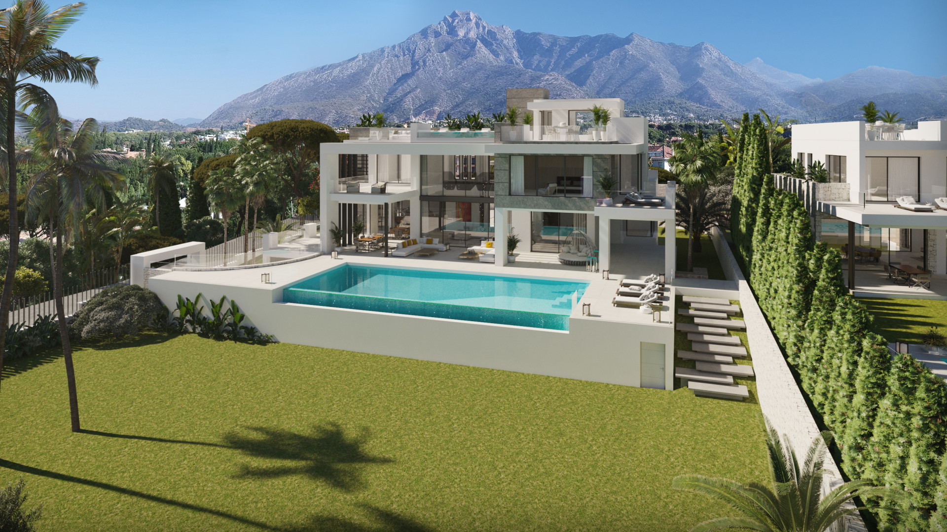 Brand new Villa with sea views in Cortijo Nagüeles, Marbella Golden Mile