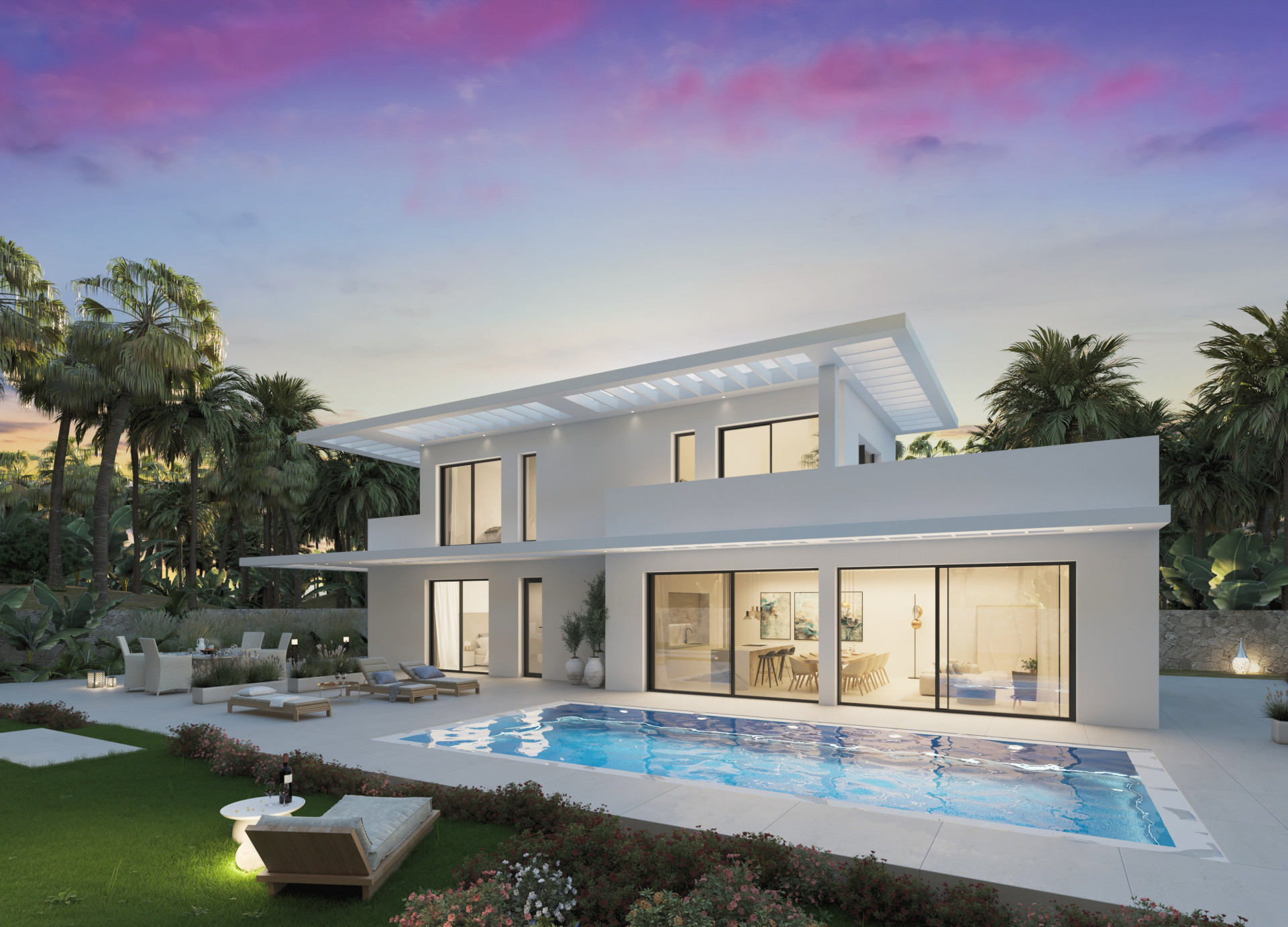 Brand new Villa with panoramic golf views in Estepona